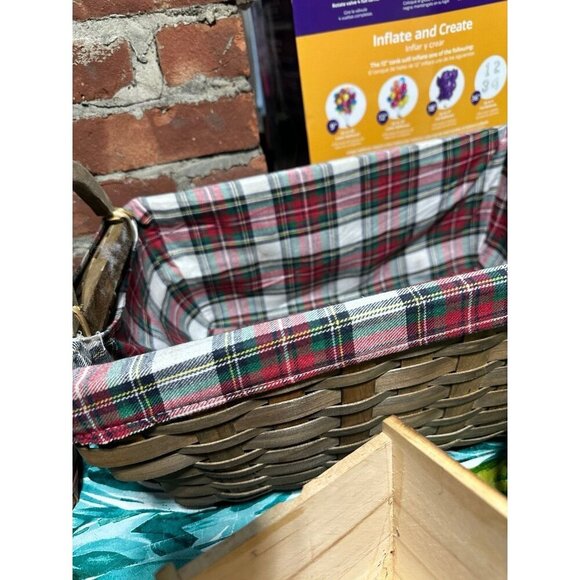 Lot of 9 Wooden / Wicker decorative baskets - Picture 7 of 12